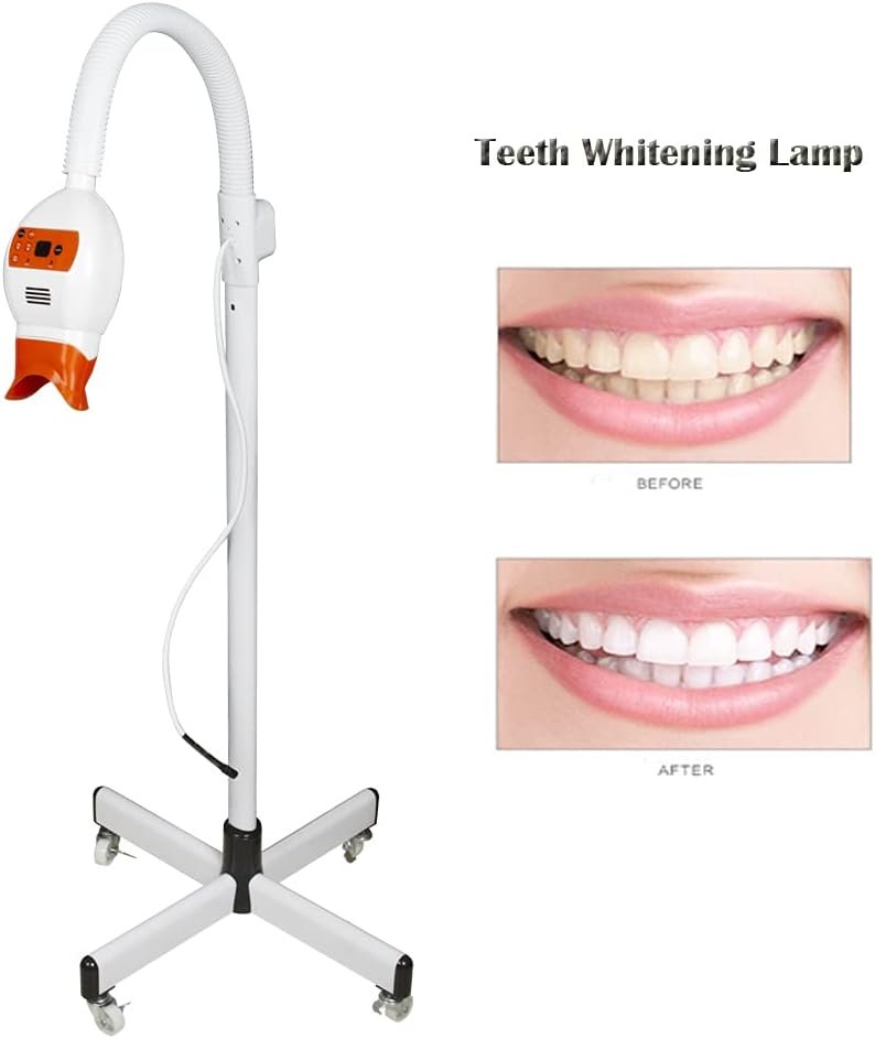 Lolicute Dental Mobile Teeth Whitening Lamp 54w 14LED Bleaching Dental Teeth LED Whitening Bleaching (Floor Stand)