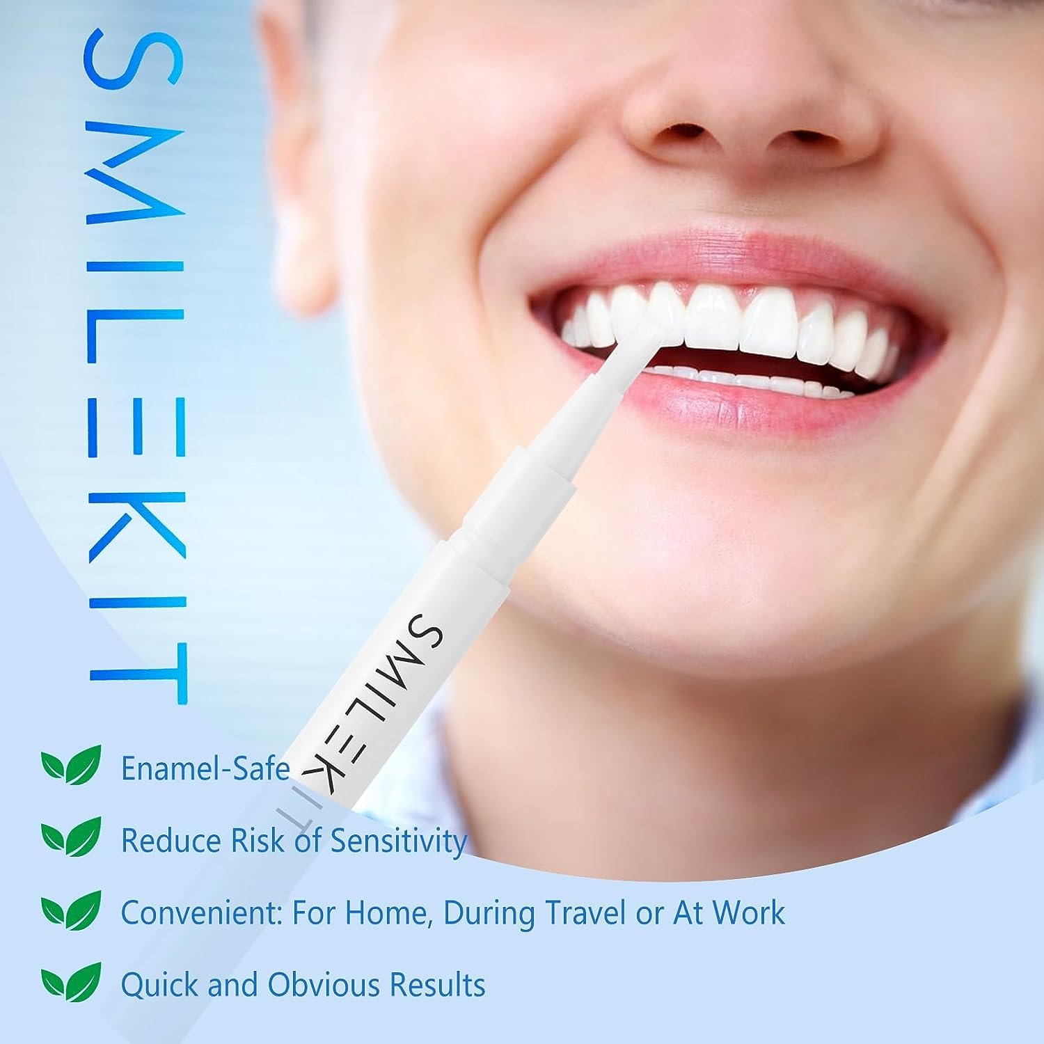 Professional Teeth Whitening Pen,Teeth Whitening Essence Pen, Fast  Effective, Painless, No Sensitivity, Travel-Friendly, Easy to Use