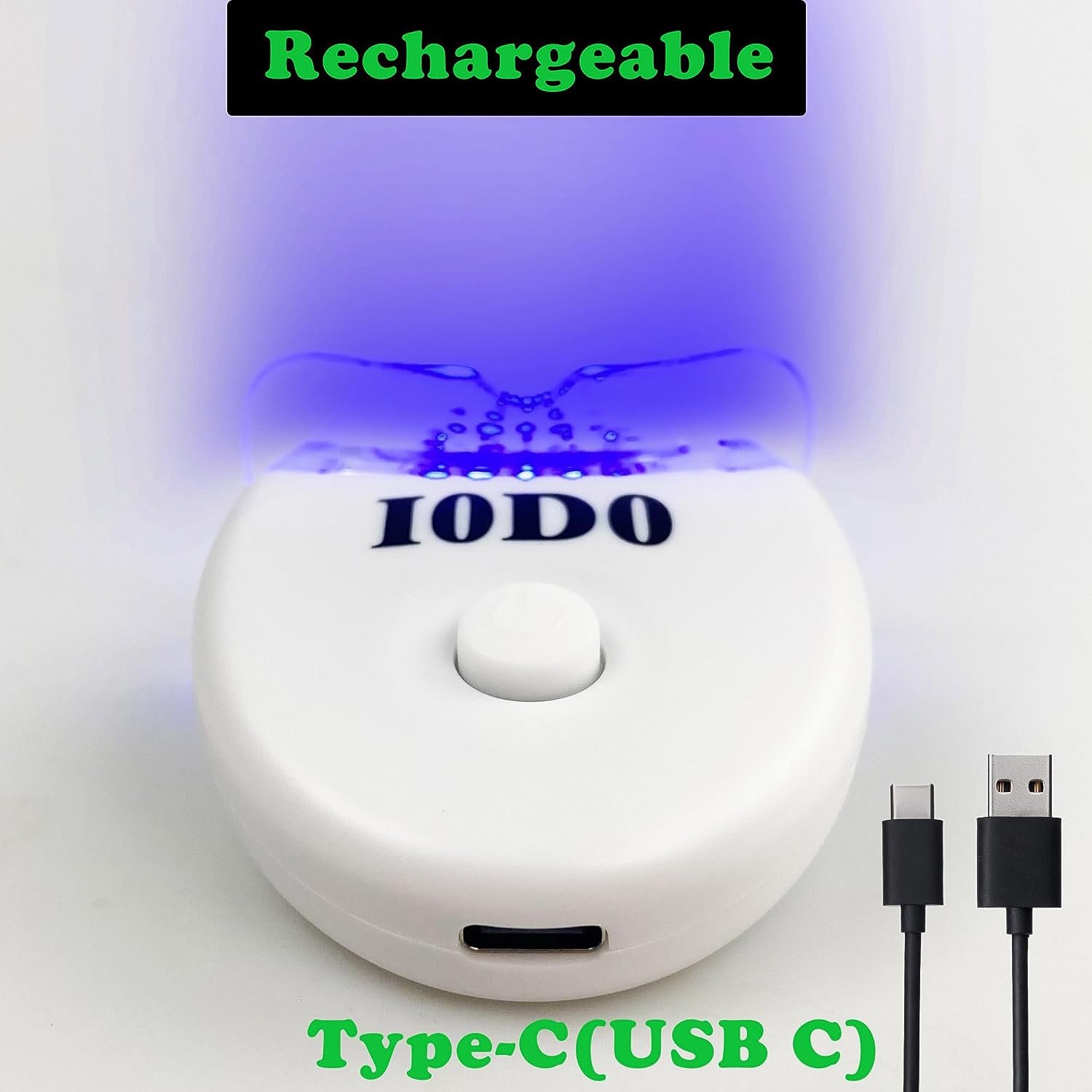 Rechargeable Teeth Whitening Light 5 LED Blue UV Teeth Whitening Lamp Professional LED Accelerator Lights Only(Gel Not Included)