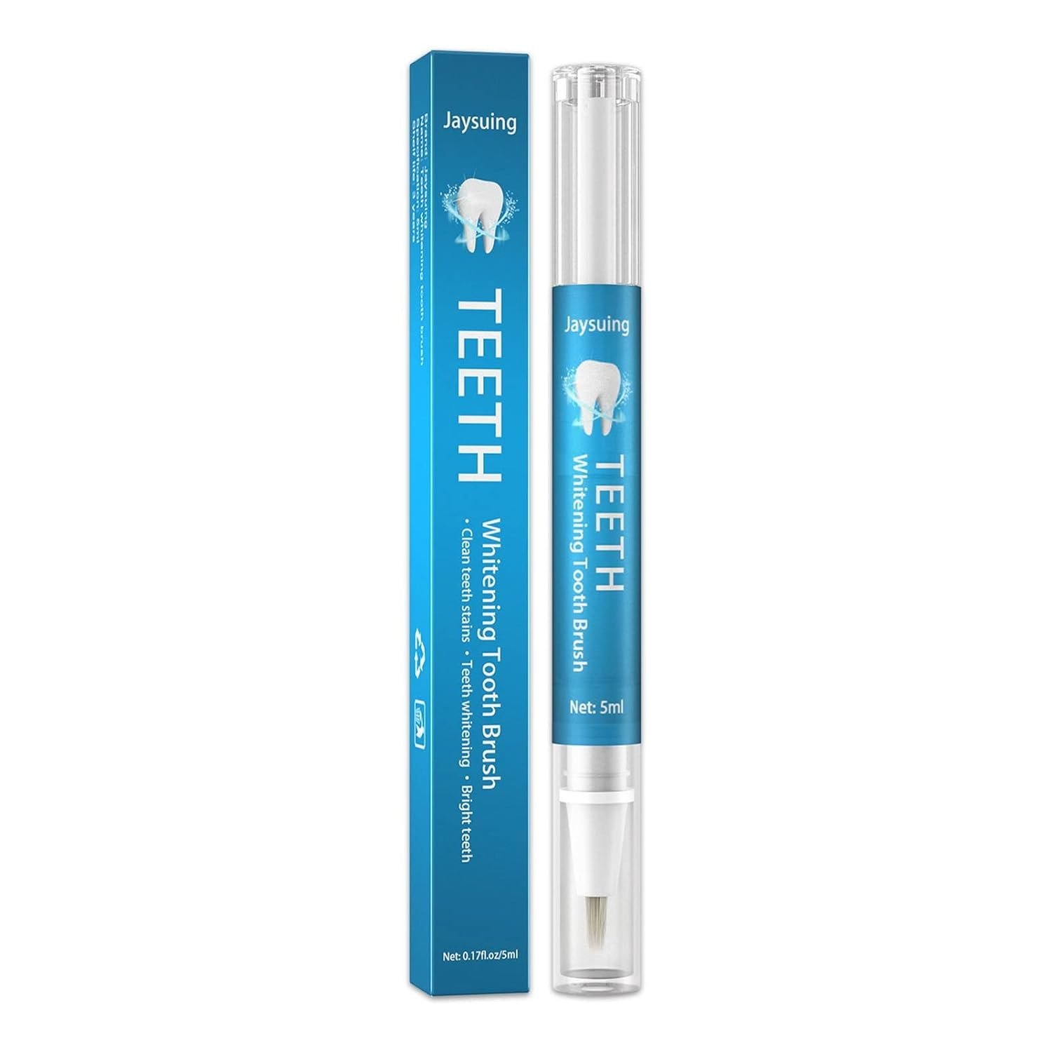 Ultra-Bright Whitening Pen, No Sensitivity, Effective＆Painless, Travel-Friendly Easy to Use for Home, Natural Mint 5ml